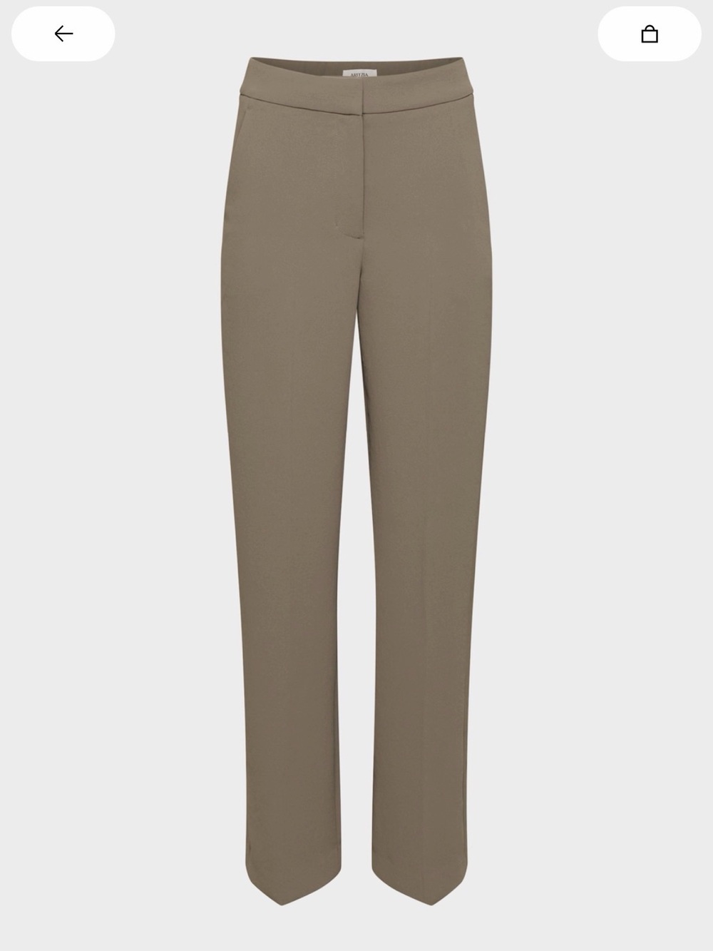 Wilfred Limitless Pants Crepette Size 2 Cola Taupe